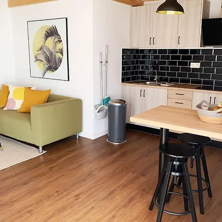 Daire Moderna Casa De Invitados Con Terraza Y Piscina *